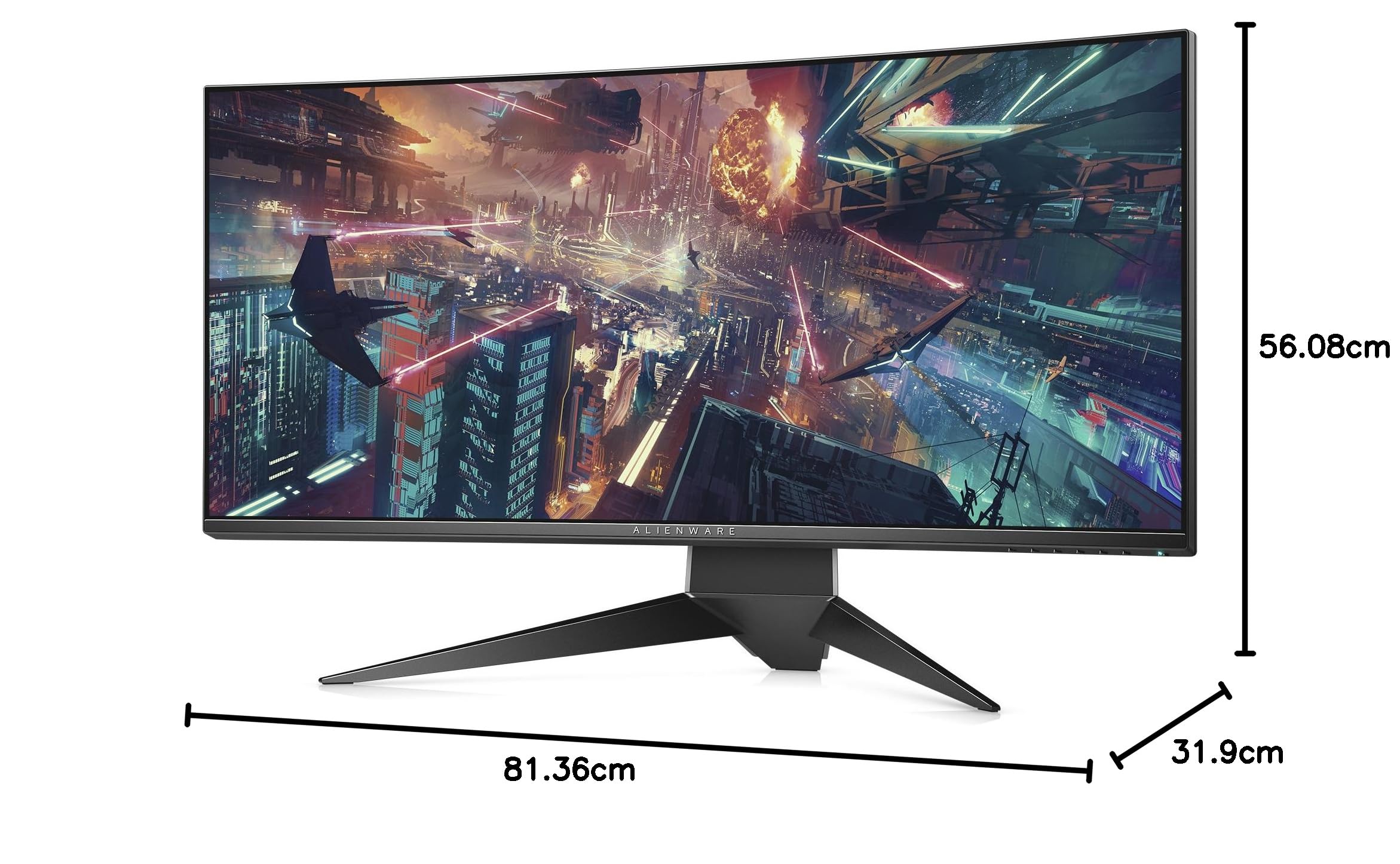 ディスプレイ・モニター本体 DELL alenware  aw3418dw Dell 34.1 AW3418DW PC Screen NVIDIA G-Sync WQHD (3440x1440) /21:9